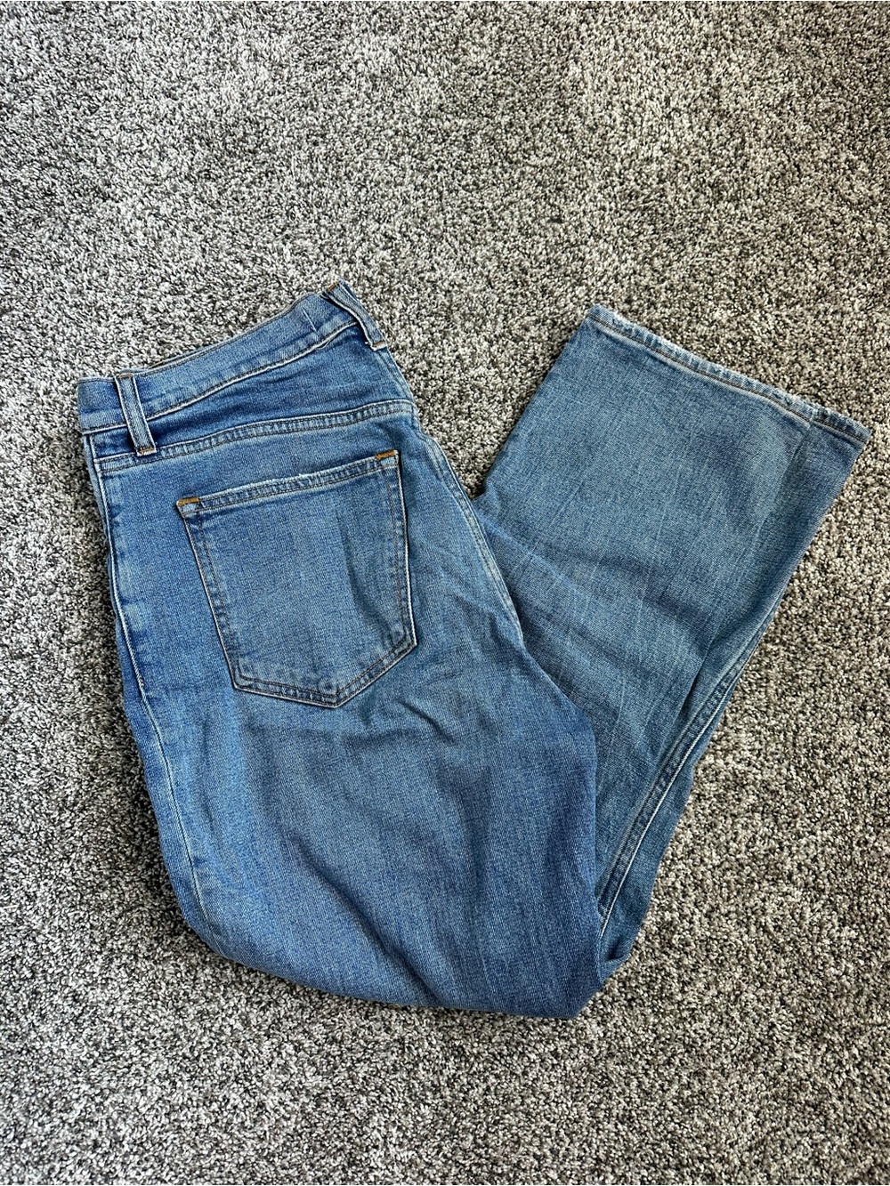 Abercrombie & Fitch Ultra High-Rise Ankle Straight Jeans, Curve Love